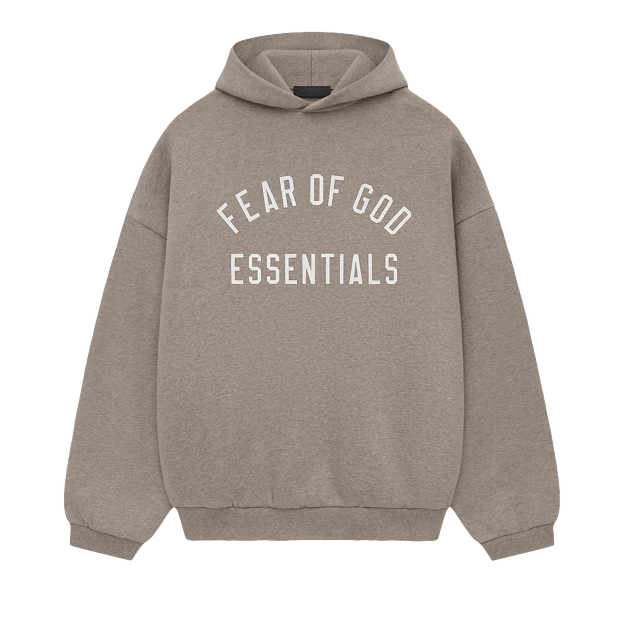 Buy Fear of God Essentials Fleece Hoodie 'Heather Grey