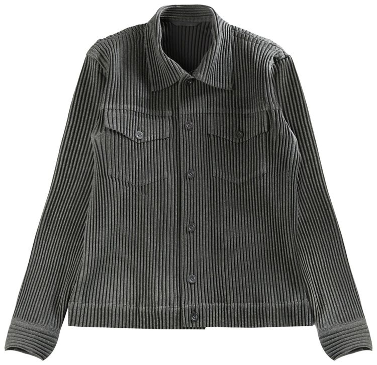 Homme Plisse Issey Miyake Wool Like Light Blouson Grey