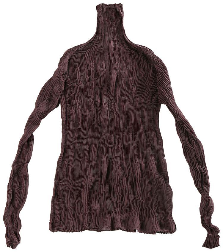 Issey Miyake Chiffon Twist 1 Top Nasu Brown