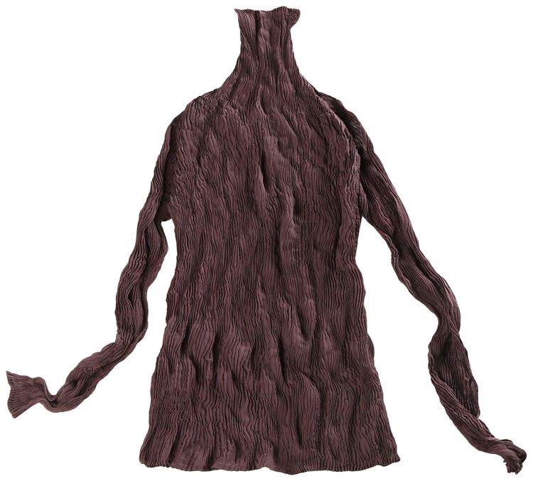 Issey Miyake Chiffon Twist 1 Top Nasu Brown