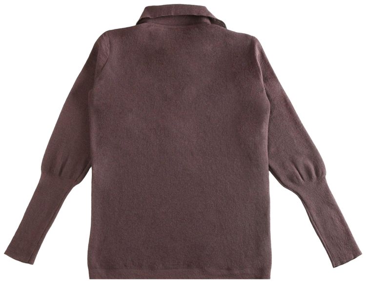 Issey Miyake Knit Shirt Nasu Brown