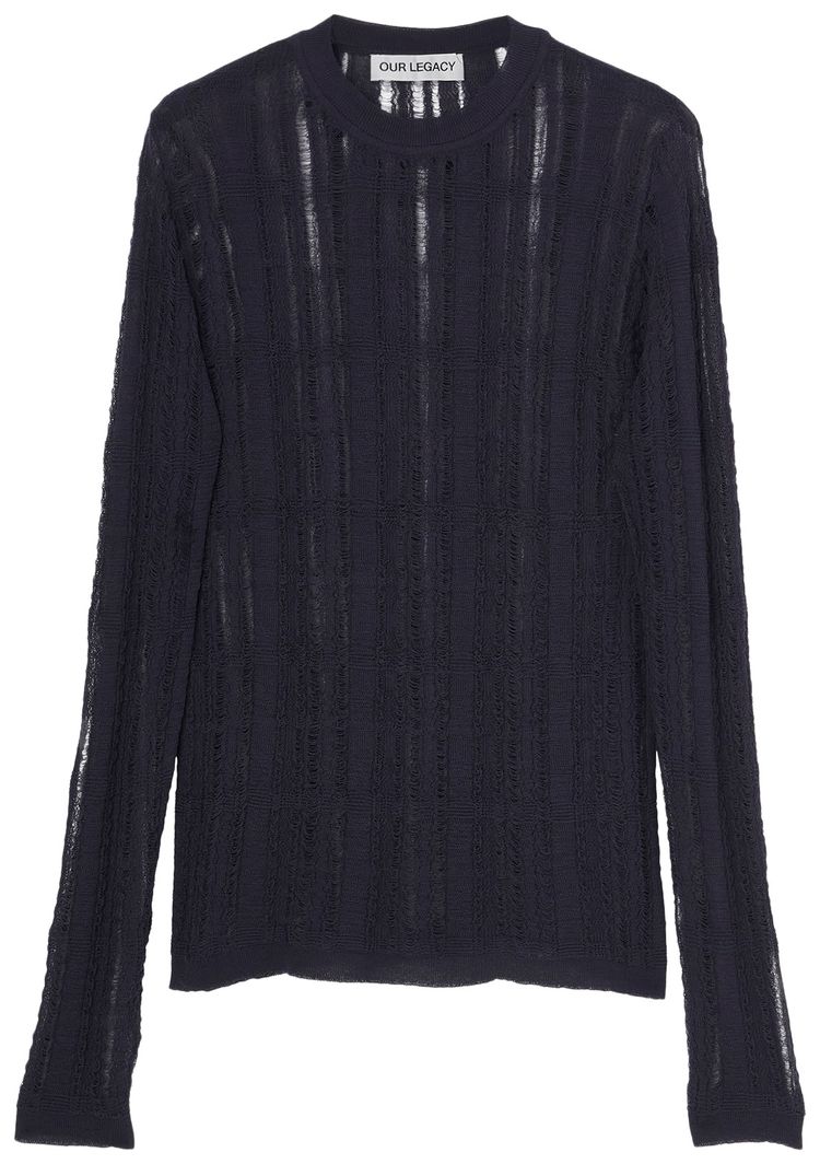 Our Legacy Formal Roundneck Washed Navy