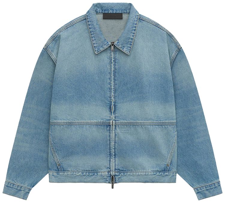 Fear of God Essentials Denim Trucker Jacket Vintage Blue