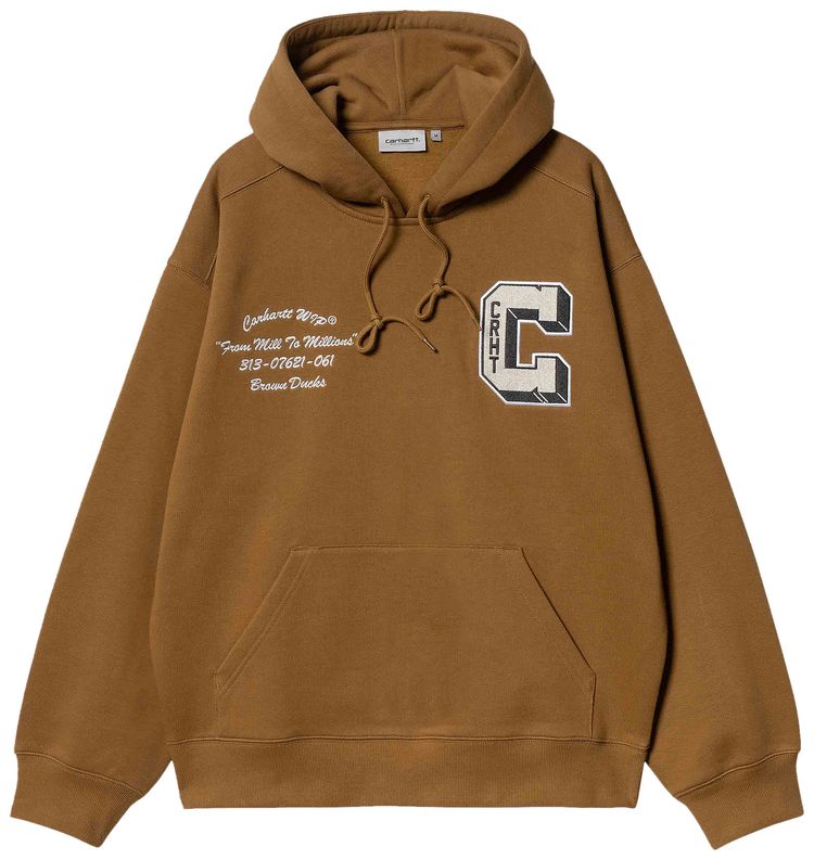 Carhartt WIP Brown Ducks Hoodie Hamilton Brown