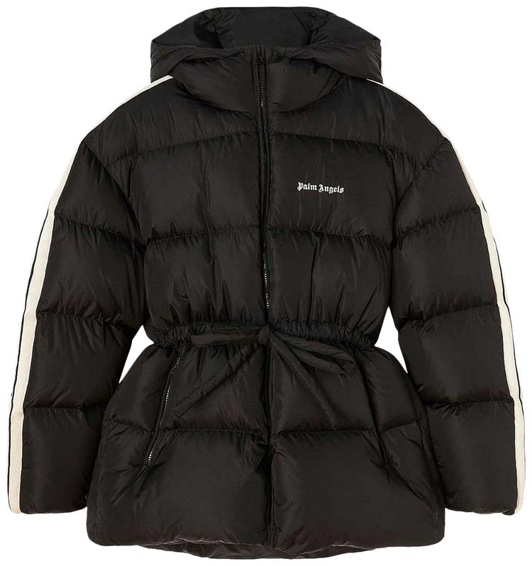 Palm Angels Waist Belt Down Jacket Black