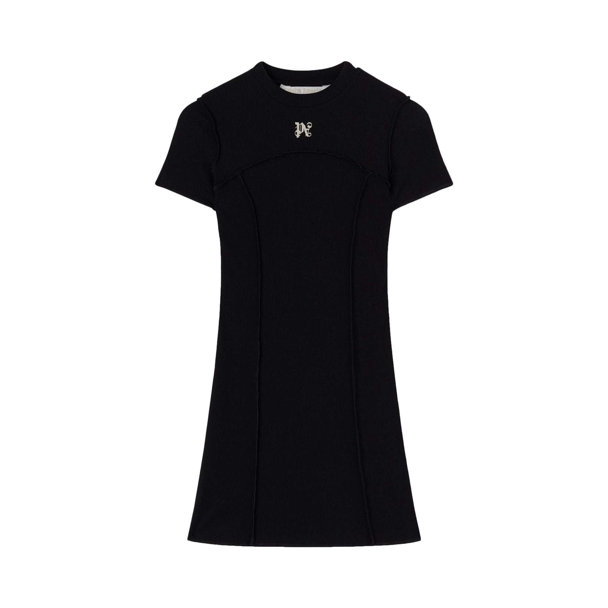 パーティードレス Palm Angels PWDB055S24 FAB001 1003 Dresses Black Buy Palm Angels Monogram Mini Dress 'Black