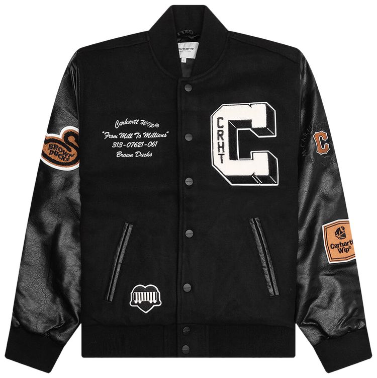 Carhartt WIP Brown Ducks Bomber Jacket Black