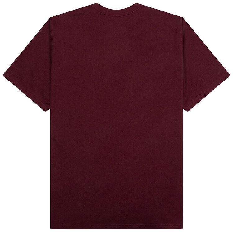 Carhartt WIP University Short Sleeve T Shirt MalbecWhite
