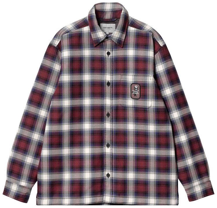 Carhartt WIP Monahan Check Shirt Jacket Malbec