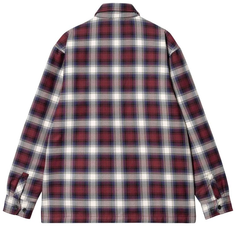 Carhartt WIP Monahan Check Shirt Jacket Malbec
