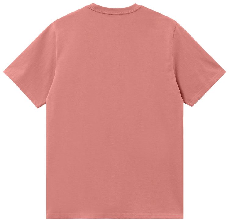 Carhartt WIP Script Short Sleeve T Shirt Dusty RoseSycamore