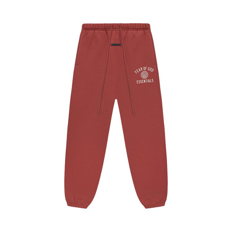 Buy Fear of God Essentials Fleece Sweatpant 'Crimson Red' - 130HO242026F | GOAT