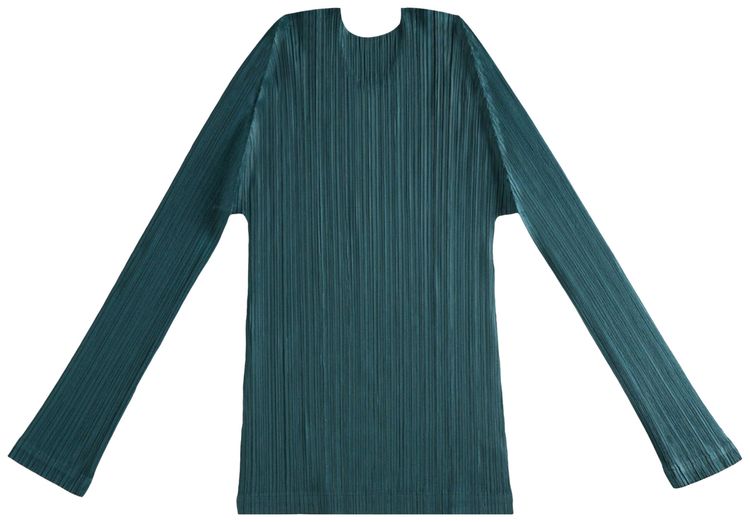 Pleats Please Issey Miyake MC January Shirt Blue Green