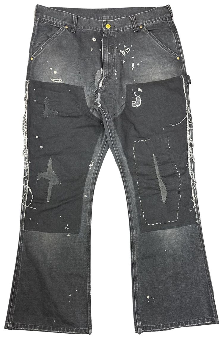 SAINT Mxxxxxx Double Knee Duck Pants Black