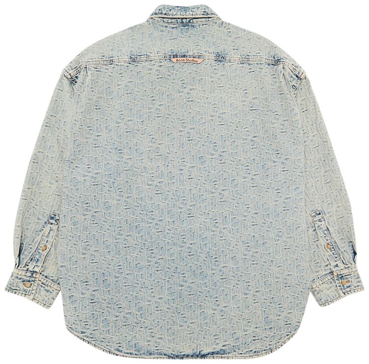 Acne Studios Monogram Shirt BlueBeige
