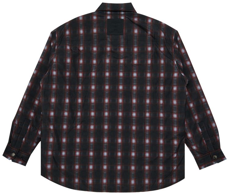 YProject Velcro Padded Overshirt RedGrey Check