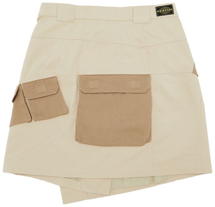 Martine Rose Wrap Cargo Skirt Beige