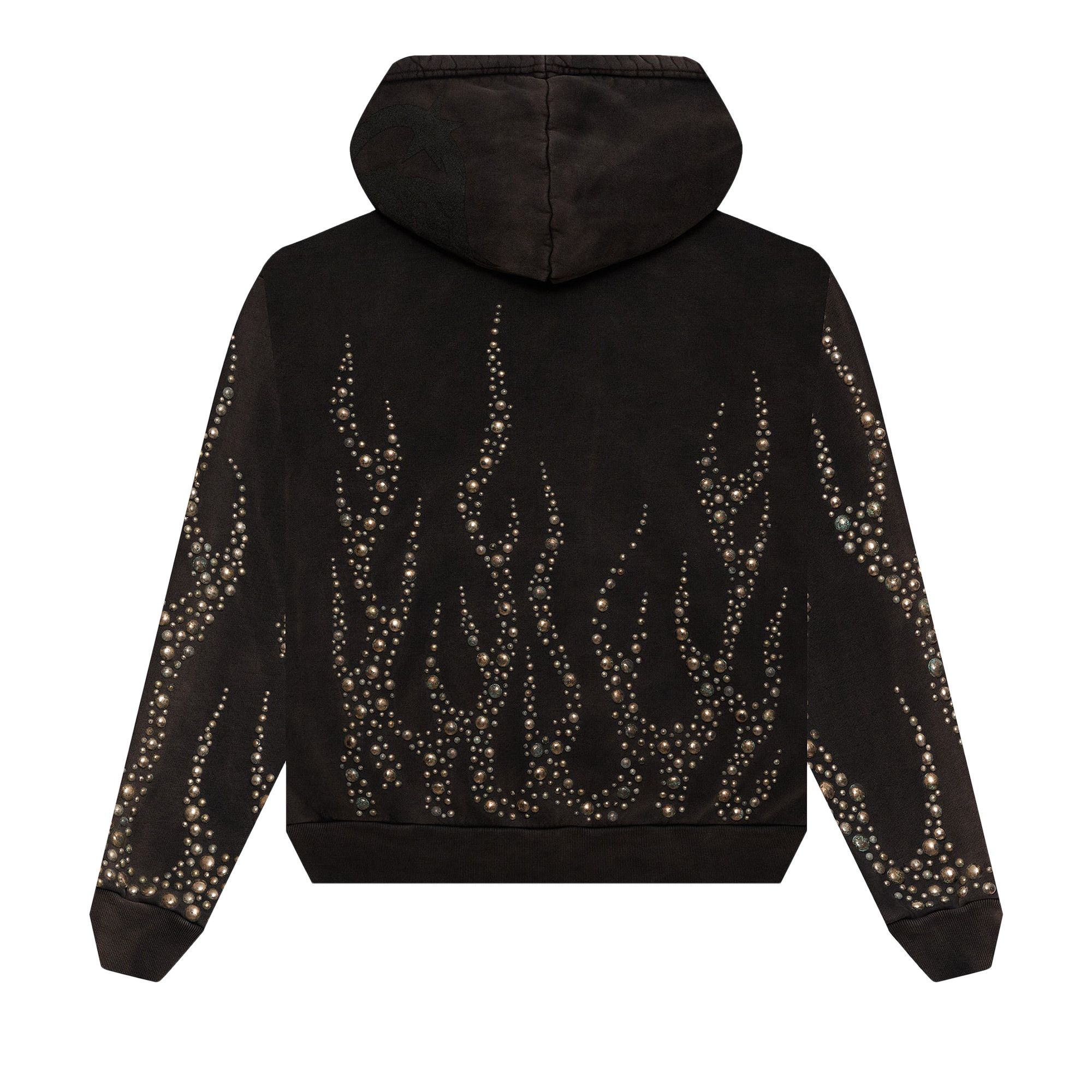 トップス Hellrazor Zip up hoodie HELLRAZOR LOGO EMB FULL ZIP HOODIE / BLACK/GREY (ヘル