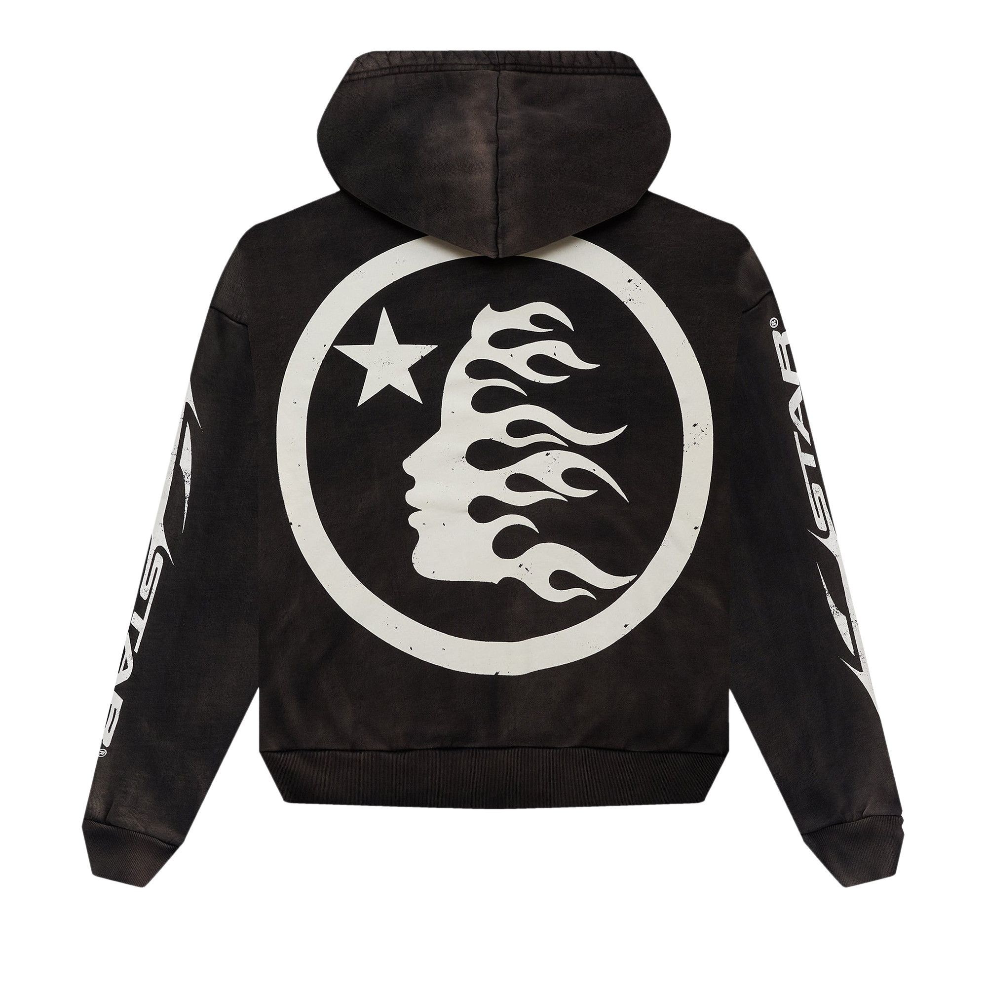 Buy Hellstar Logo Zip-Up Hoodie 'Black' - HSCXZIP01 BLAC | GOAT CA