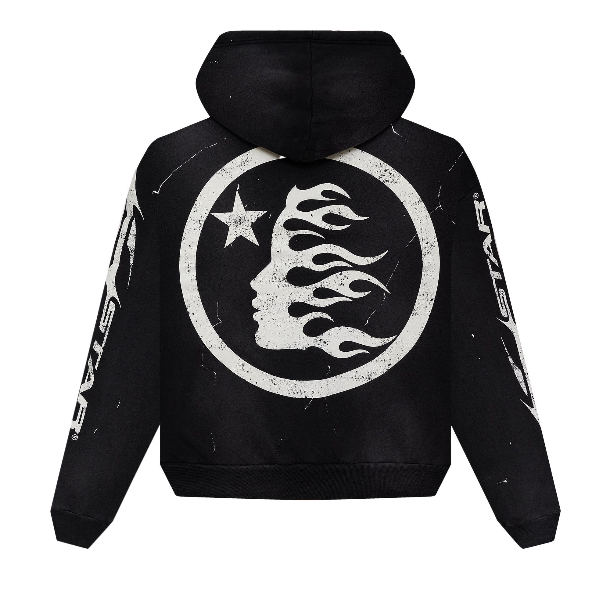 Buy Hellstar HStar Hoodie 'Black' - HSCXHOO01 BLAC | GOAT