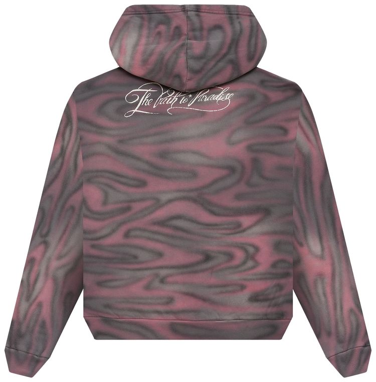 Hellstar Path to Paradise Airbrush Zip Up Hoodie Pink