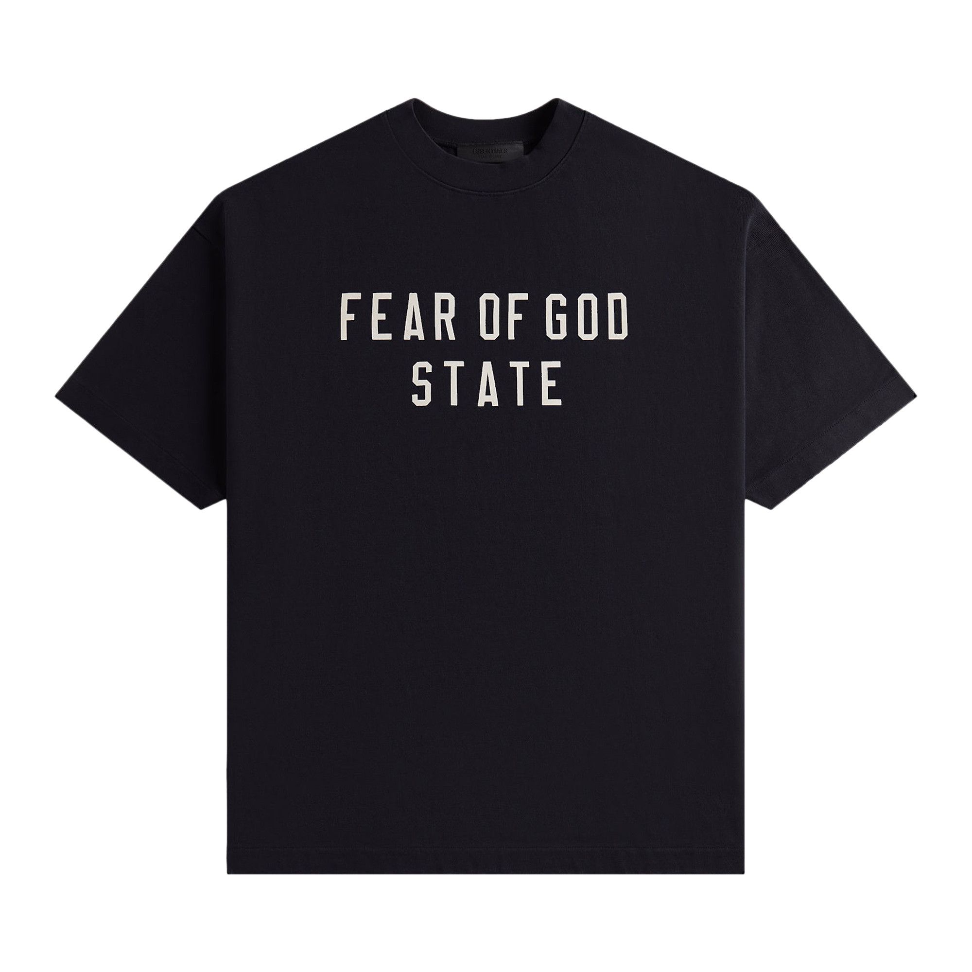 Buy Fear of God Essentials Heavy Crewneck Tee 'Black