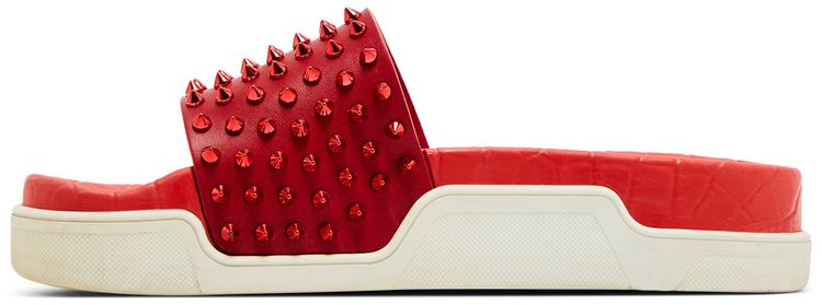 Christian Louboutin Pool Fun Slide Red