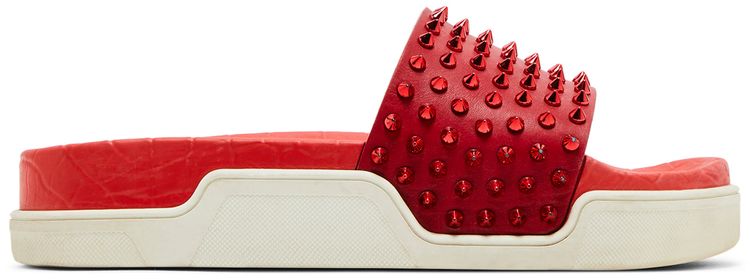Christian Louboutin Pool Fun Slide Red