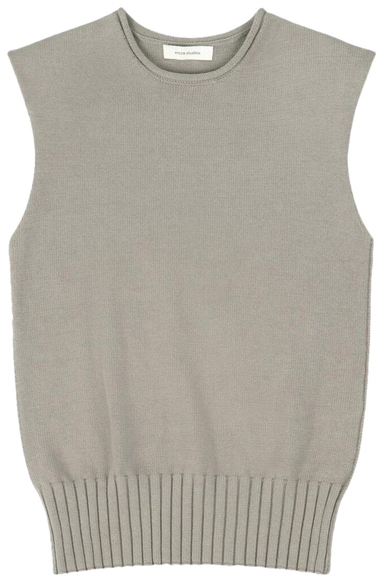 Entire Studios Burns Knit Vest Middle Grey