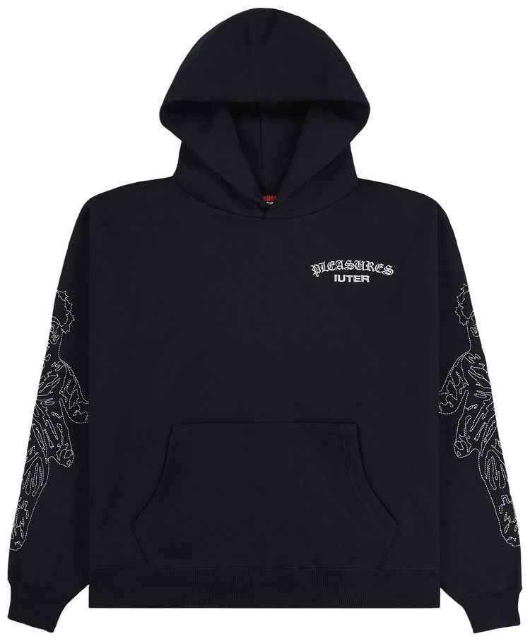 Pleasures Andrea Hoodie Black
