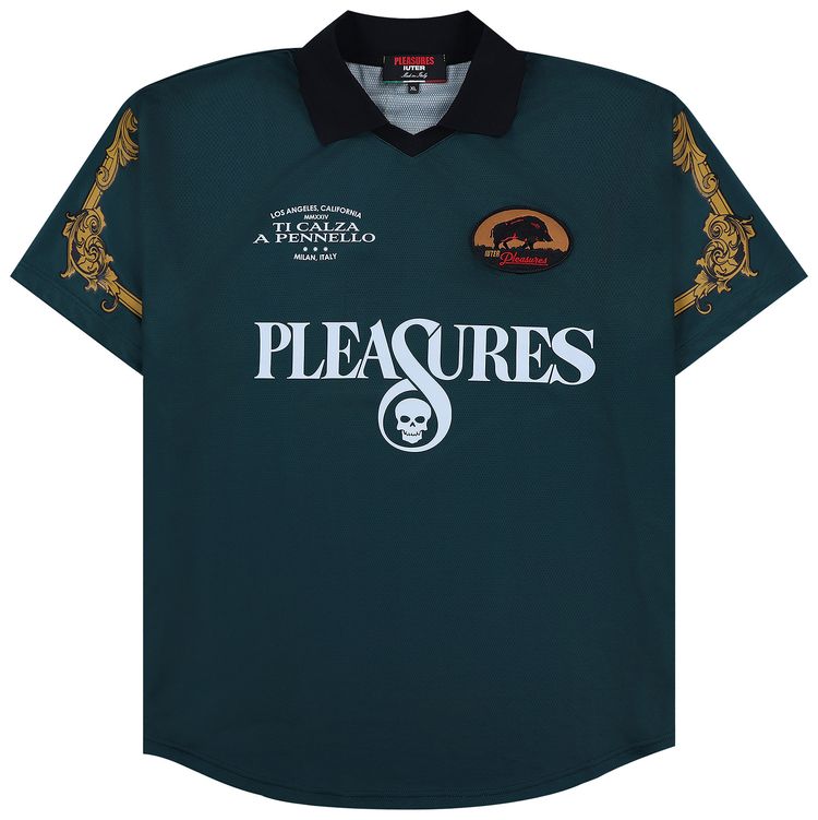 Pleasures Carlo Soccer Jersey Green