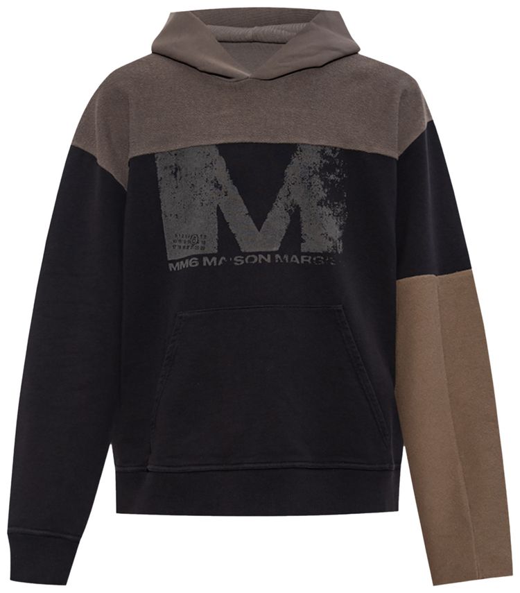 MM6 Maison Margiela Unbrushed Light Jersey Sweatshirt Washed BlackBrownLight Brown