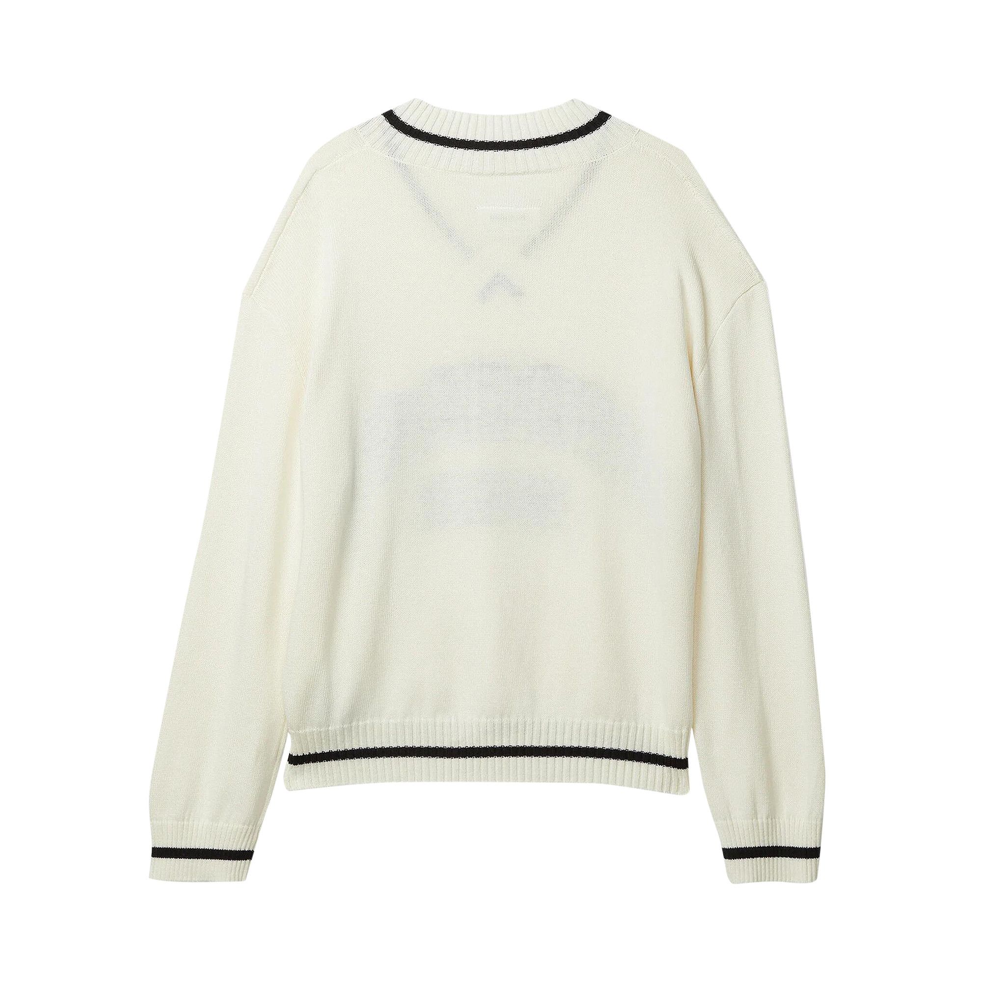 Maison Margiela MM6 アイボリー スウェット MM6 Maison Margiela Crewneck | Off White | SVD USA