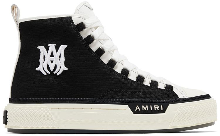 Amiri MA Logo Court High Black White