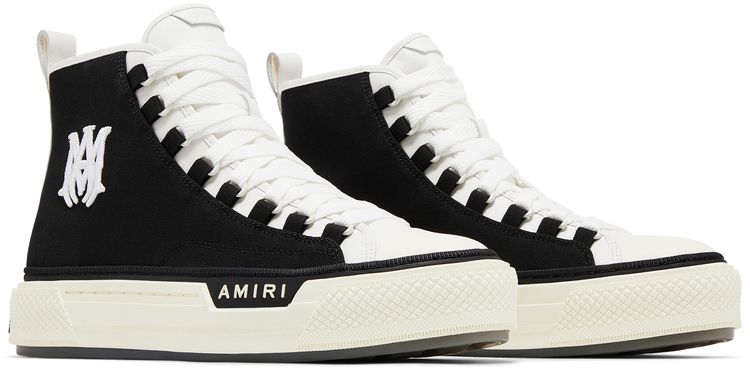 Amiri MA Logo Court High Black White