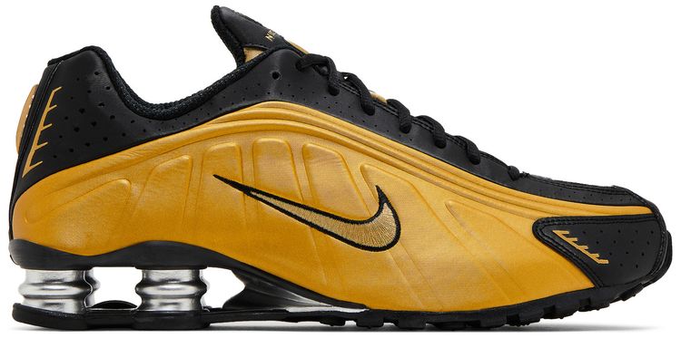 Nike Wmns Shox R4 Black Metallic Gold