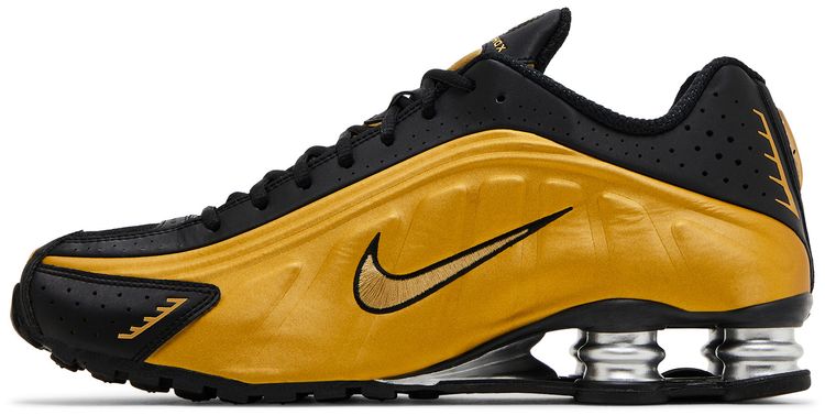 Nike Wmns Shox R4 Black Metallic Gold