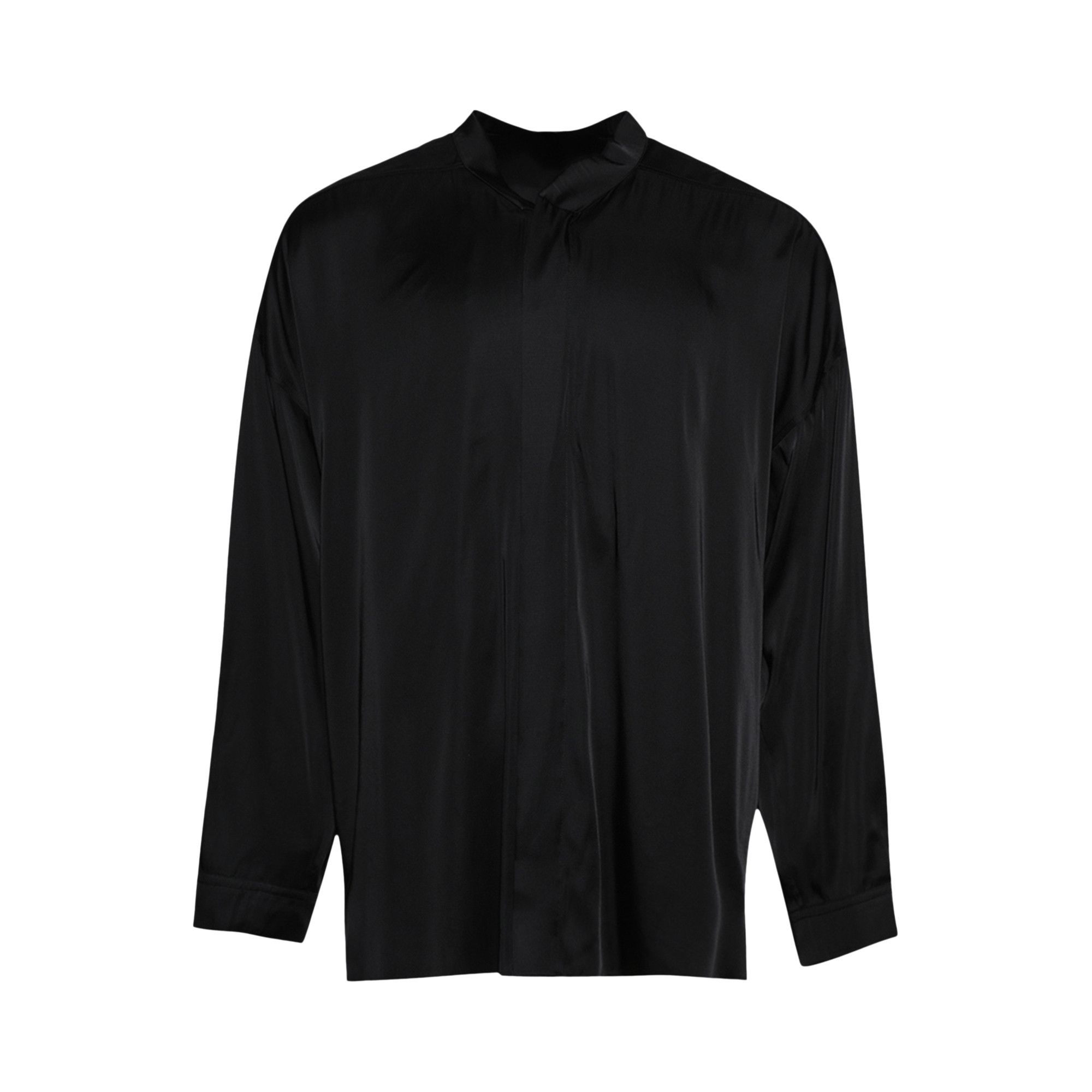 Buy Rick Owens Oversized Snap Collar Faun Shirt 'Black