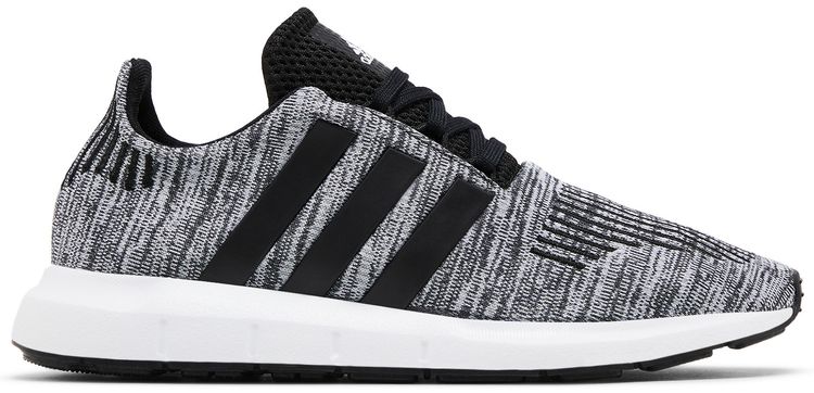 Adidas Swift Run 10 Big Kid Black White