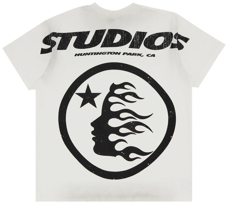 Hellstar Studios Cartoon Logo T Shirt Grey