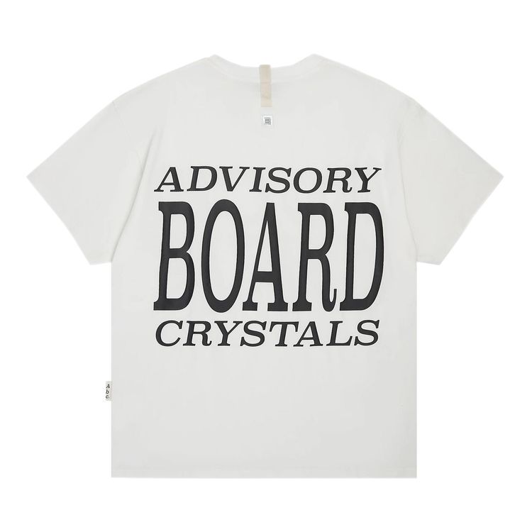 Advisory Board Crystals Youth Short Sleeve T Shirt White