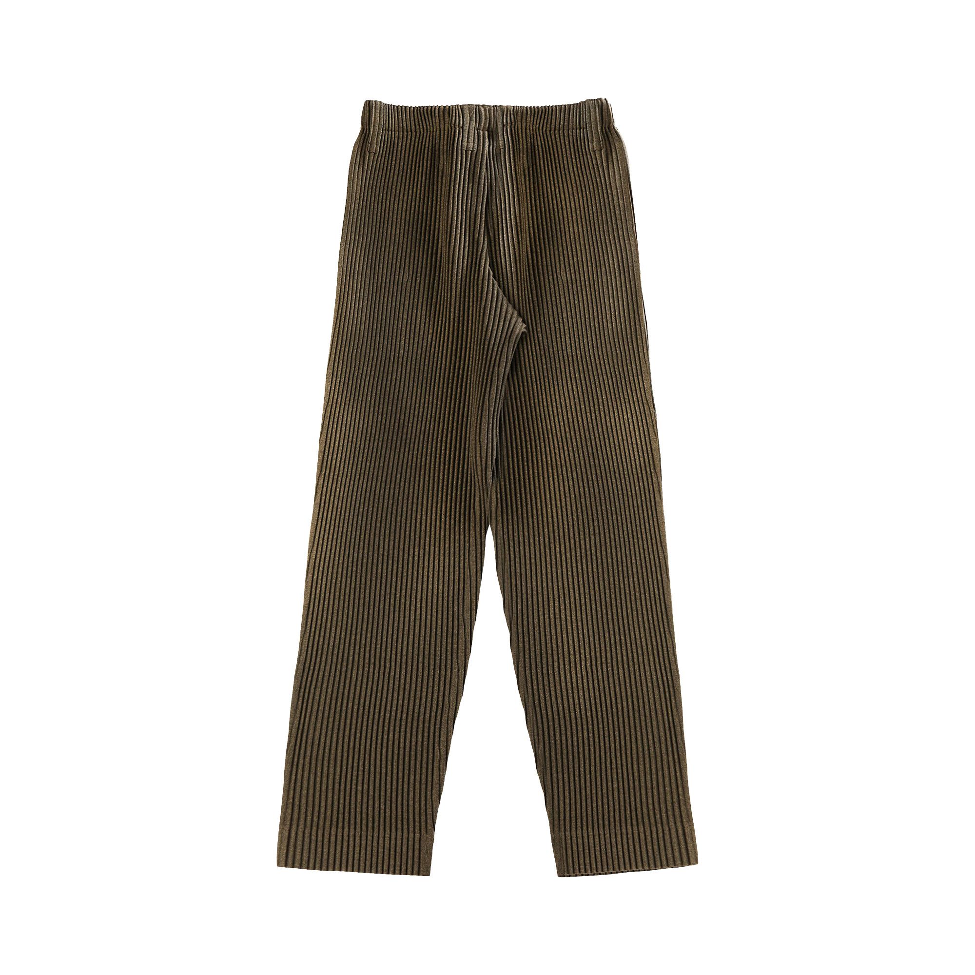 Buy Homme Plissé Issey Miyake Wool Like Light Pant 'Khaki