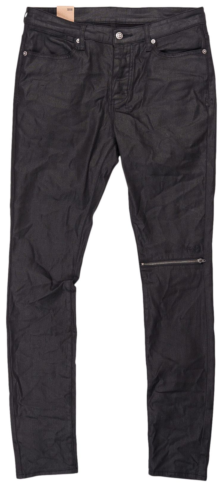 Ksubi Van Winkle Waxed Caged Skinny Jeans Black