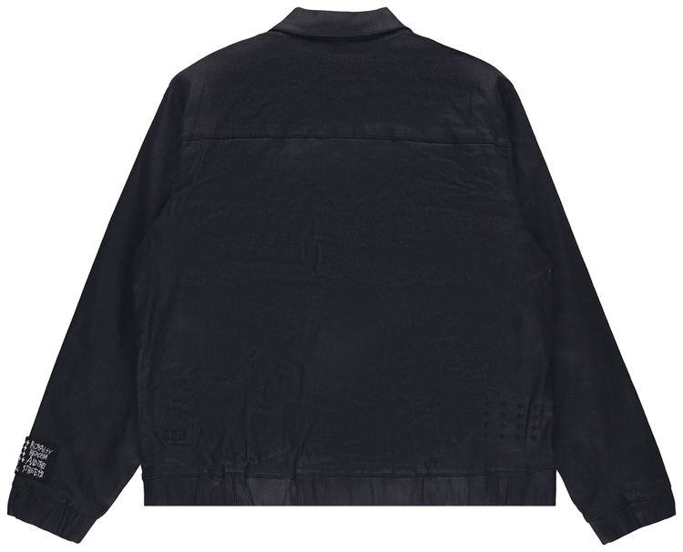 Ksubi Raider Harrington Jacket Waxed Black