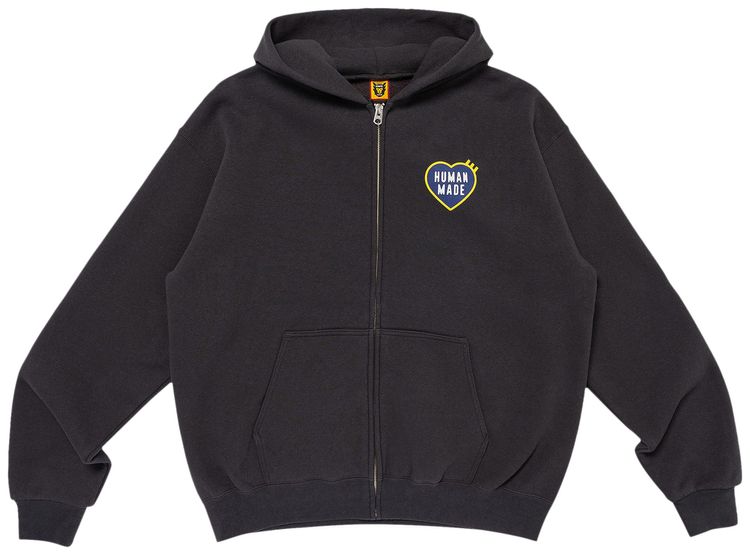 Human Made Classic Zip Up Hoodie Black
