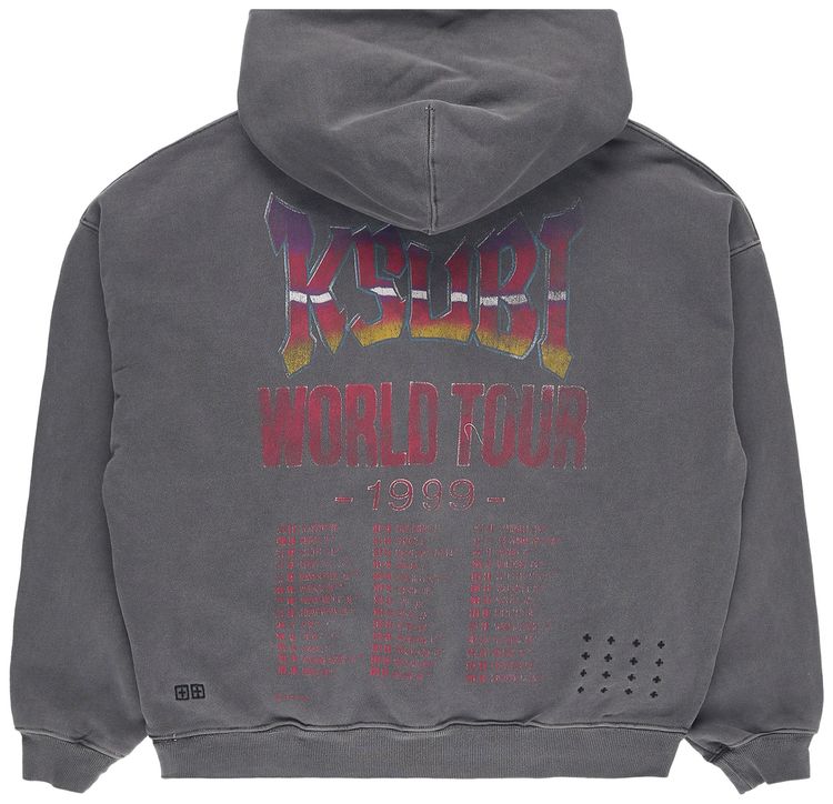 Ksubi Global Ekcess Hoodie Black Faded