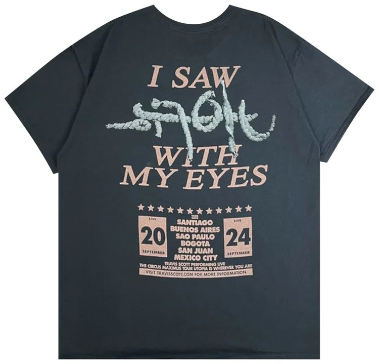 Cactus Jack by Travis Scott My Eyes Tee Black