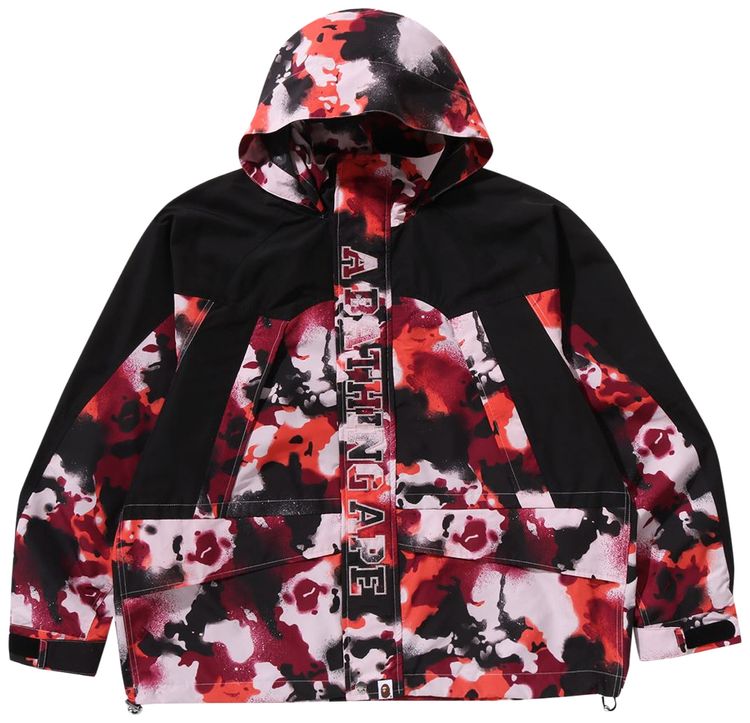 BAPE Map Camo Snowboard Jacket Red