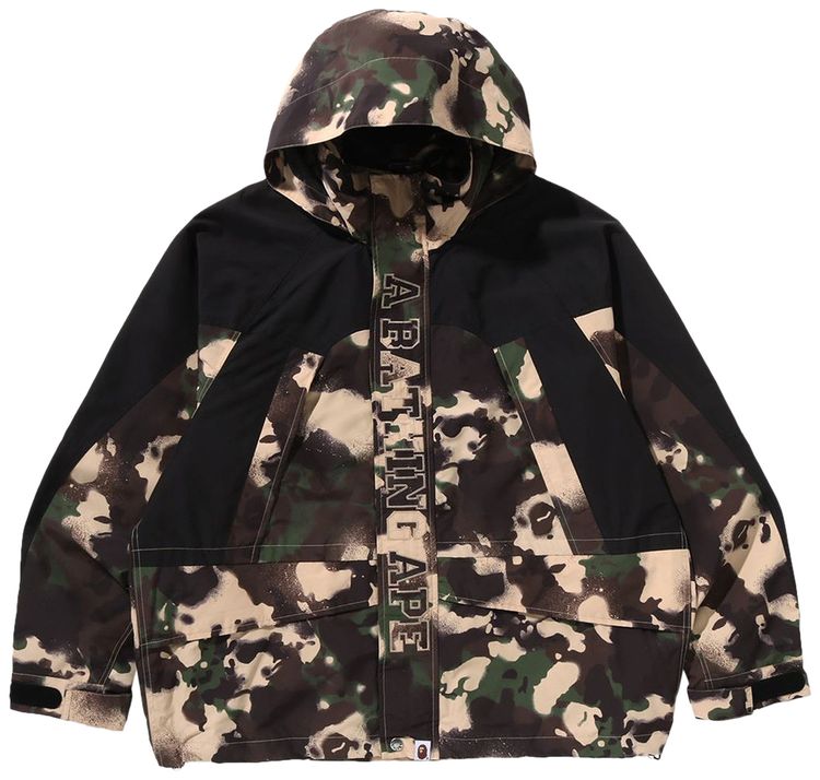 BAPE Map Camo Snowboard Jacket Green