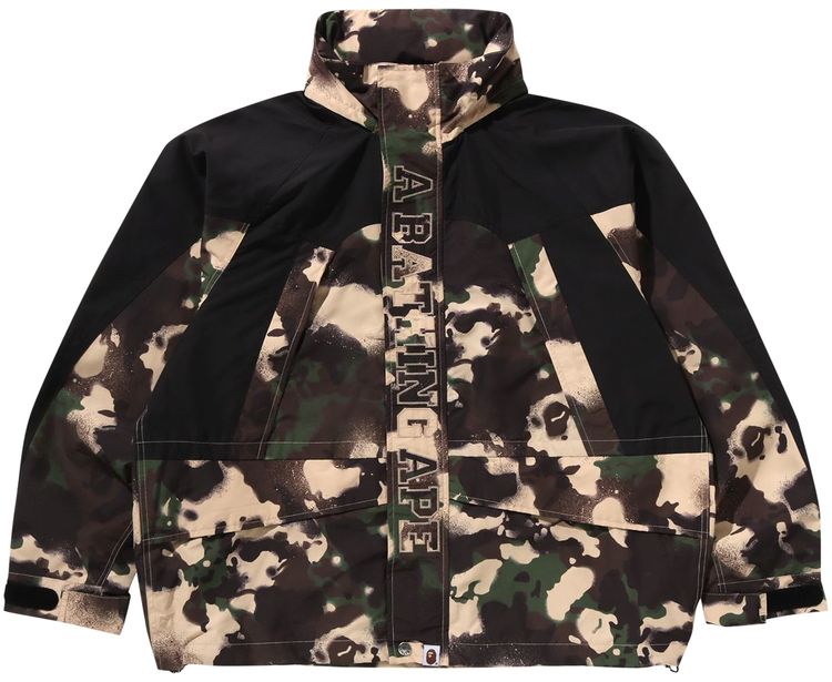 BAPE Map Camo Snowboard Jacket Green